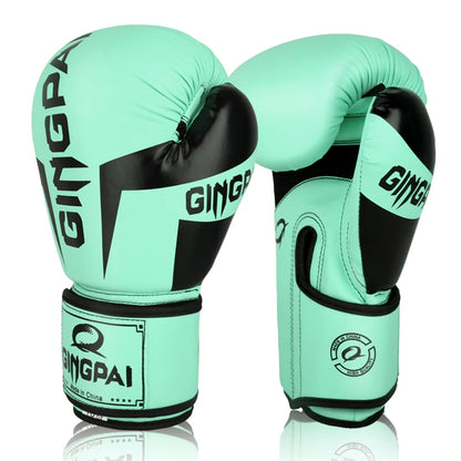 GINGPAI Boxing Gloves for Men Women Kid,Leather Boxing Gloves for Punching Bag,Kickboxing,Muay Thai Fighting Gloves 6/8/10/12Oz