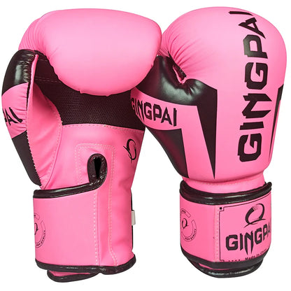 GINGPAI Boxing Gloves for Men Women Kid,Leather Boxing Gloves for Punching Bag,Kickboxing,Muay Thai Fighting Gloves 6/8/10/12Oz